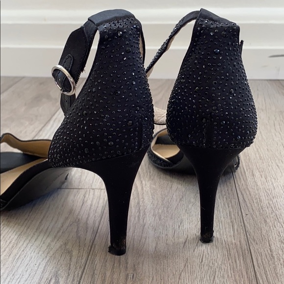 Audrey Brooke black crystal heels - Picture 3 of 5